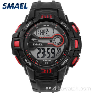 Reloj deportivo SMAEL para hombre Relojes de pulsera electrónicos LED